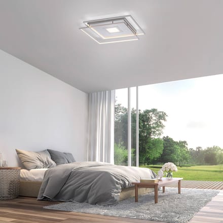 Q-Smart-Home Paul Neuhaus Q-AMIRA LED plafondlamp, zilver