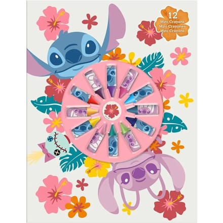 Notitieboek met mini kleurpotloden Kids Licensing Disney Stitch