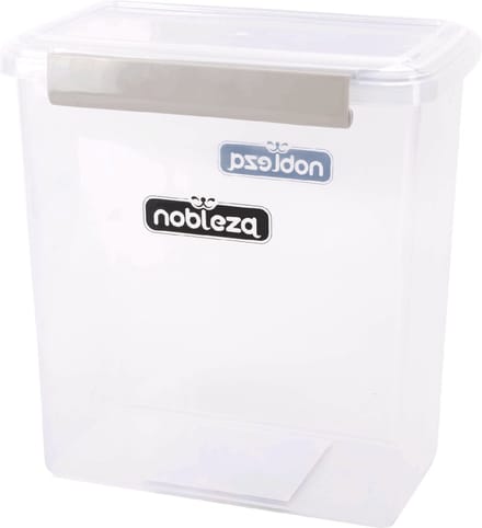 Nobleza Voercontainer Hond & Kat - 5,8L - Luchtdichte Voedselcontainer - Bewaarbox voor Droogvoer - Transparant