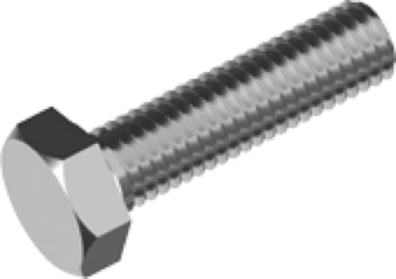RVS zeskantbout A2 M8X180mm