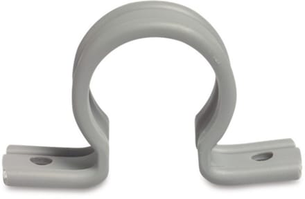 Zadel PVC-U 50 mm klik grijs, per 1 stuk