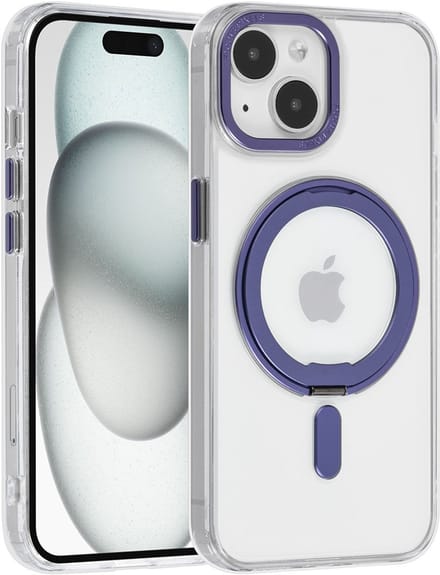 UNIQ Accessory Back Cover - Apple iPhone 15 - Transparant - Schokabsorptie & MagSafe-ring
