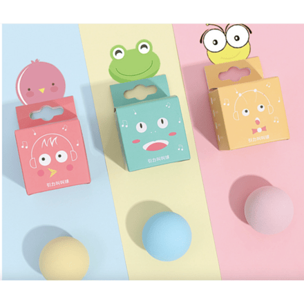 Meowmagic driekleurige piepspeelbal, 3 stuks