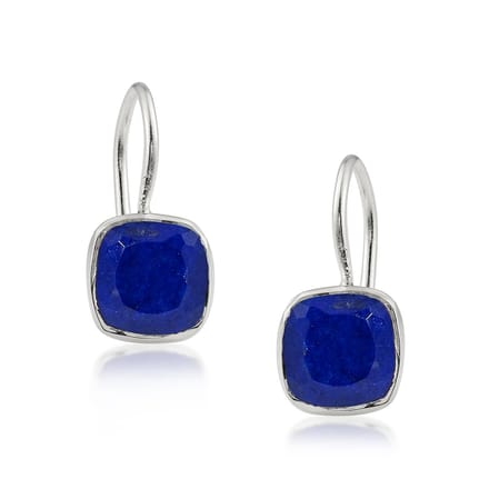 SilverGems Zilveren oorhangers met Lapis Lazuli edelstenen