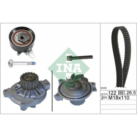 Schaeffler Ina Waterpomp + distributieriem set INA 530 0175 31