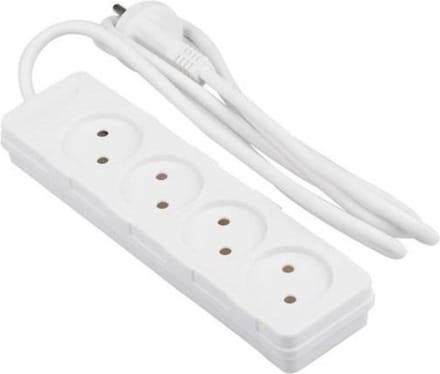 Benson Stekkerdoos - 4 aansluitpunten - 1.5 meter snoer - wit