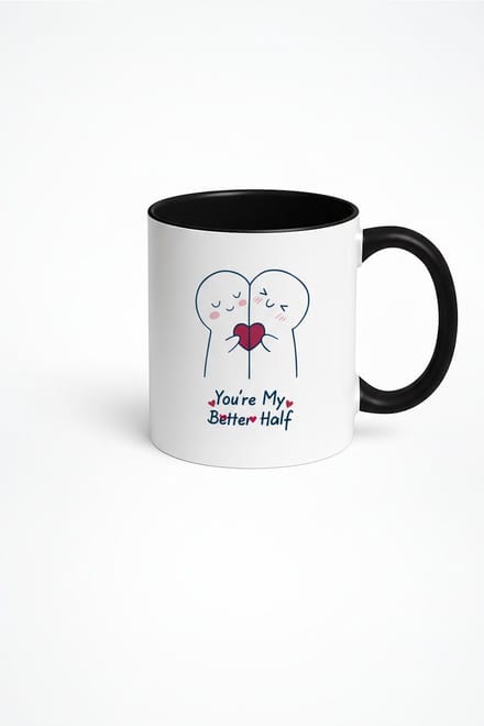 Romantische Mok 'You're My Better Half' - Liefdevol Cadeau voor Je Partner