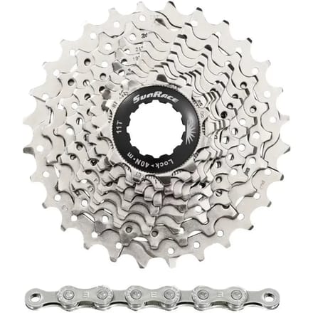 Cassette met ketting Sunrace Rs1 11-28 Shimano