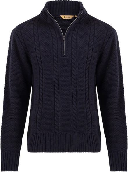 Life-Line Thijz Half Zip Sweater - Heren Korte rits fleece - Navy
