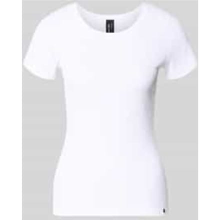 T-shirt met labeldetail