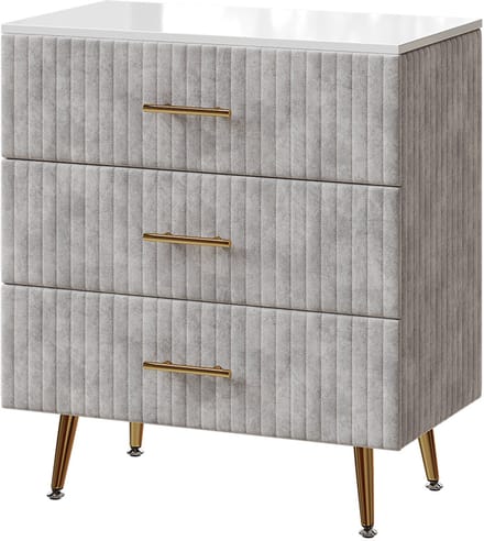Vicco Velia Ladekast – 70 x 78.5 cm met 3 laden Grijs