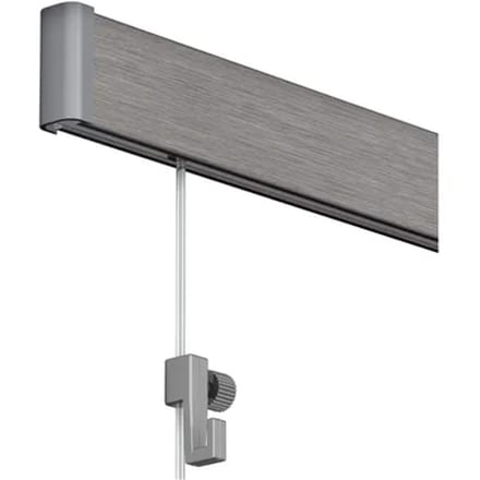 Duraline Phs Click Rail Compleet Aluminium Geborsteld 200cm