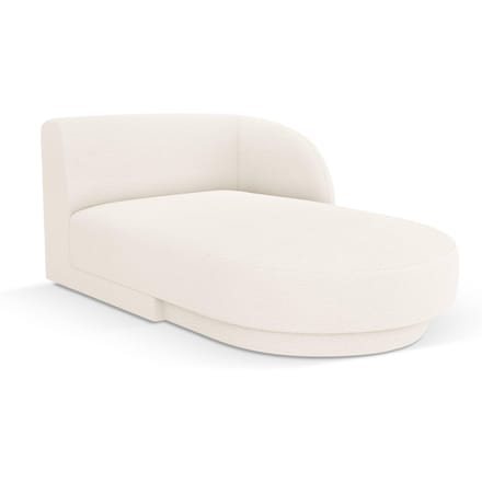 Chaise longue Miley rechts bouclé | Micadoni Limited Edition