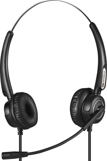 Sandberg - 126-30 - Koptelefoon - Bedraad - Kantoor/callcenter - USB Type-A - Zwart