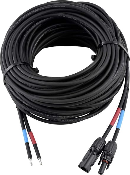 Professionele 6 mm² Zonne-aansluitkabel 15 Meter voor Zonnepaneel naar Laadregelaar