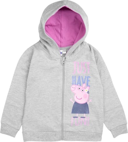 Peppa Pig Vest - Just have fun - Grijs - Maat 86/92