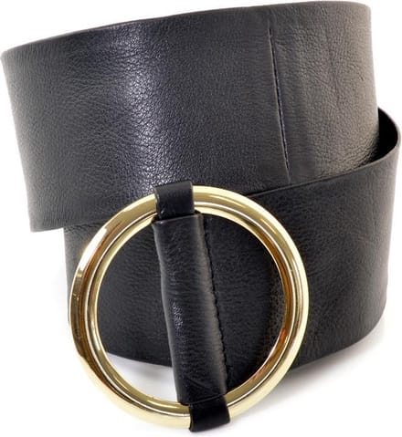 Vanzetti Damesriem Brede V5361 - Zwart - 85 cm