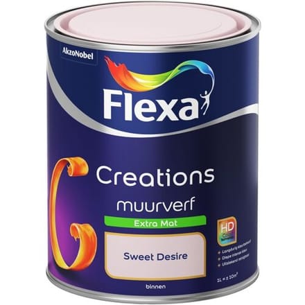 Flexa - Creations - Muurverf - Extra Mat - Sweet Desire - 1 liter