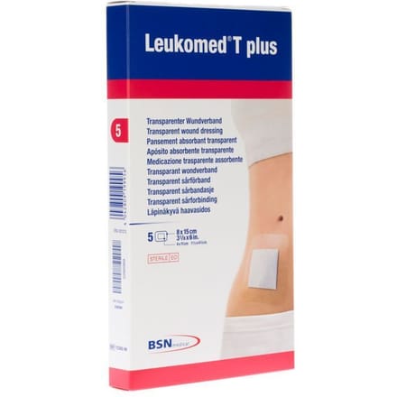 Leukomed T Plus Verb Ster 8,0cmx15cm 5 7238208