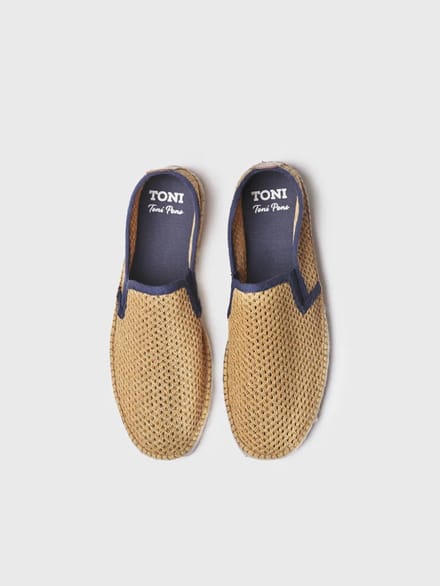 Espadrille voor heren met geperforeerde stof | DIDAC