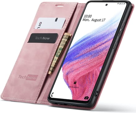 Hoesje geschikt voor Samsung Galaxy A53 - Book Case Leer Slimline Roze