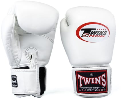 Twins Special BGN Bokshandschoenen - Echt Leer - Wit 16 oz