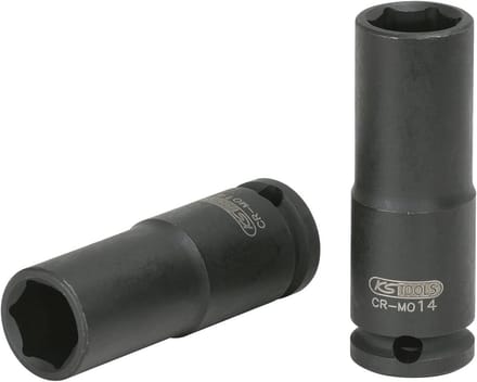 Dopsleutel Zeskant - Krachtdop Lang - Machine Bediening - Chroom-Molybdeen Staal - 34 mm - Gefosfateerd