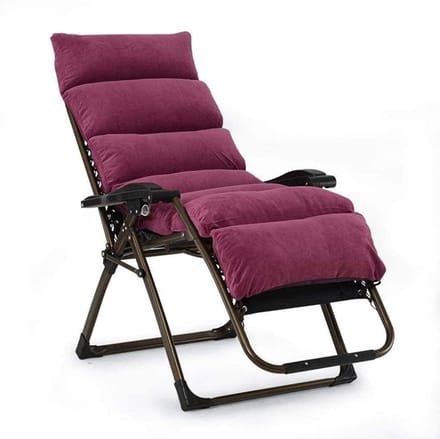 Ligstoel – Vouwstoel – Tuinstoel – Relaxstoel – Zero Gravity Stoel – Verstelbaar – Stalen Frame 200 kg Belastbaar – Geel
