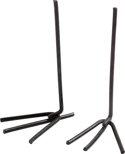 Kippenvoeten, H: 5 cm, B: 2 cm, zwart, 10 paar/ 1 doos