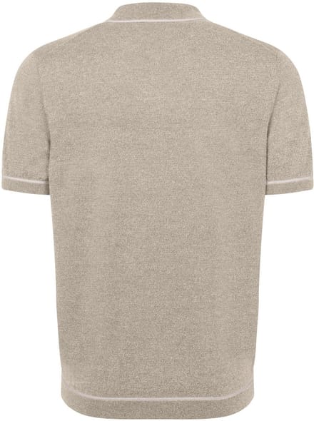 Bugatti poloshirt korte mouw beige