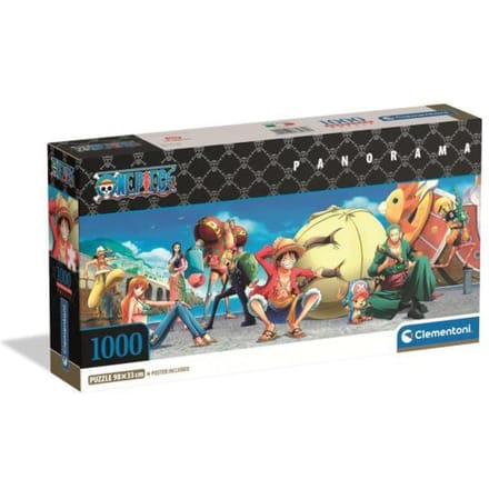 Clementoni - Puzzel - 1000 Stukjes - One Piece Panorama - Puzzel Voor Volwassenen