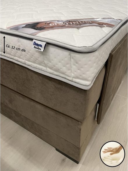Topper Platinum 70x220 - 12 cm dik - Bamboo Hoes - Nasa Traagschuim - Topdekmatras