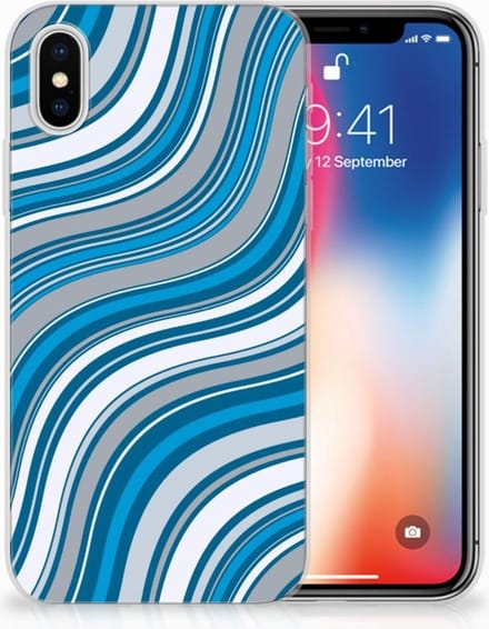Apple iPhone X | Xs TPU bumper Waves Blue