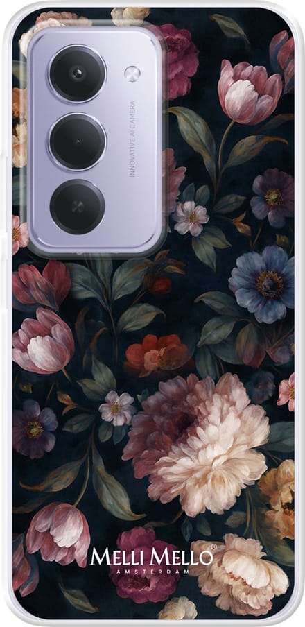 Melli Mello Telefoonhoesje Noir Bloom (Soft case) - Samsung Galaxy A33 5G