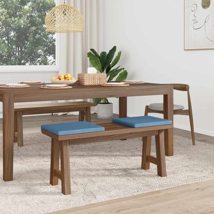 vidaXL - Bankkussen - 2 - st - corduroy - Blauw - Diepte - 35 - cm