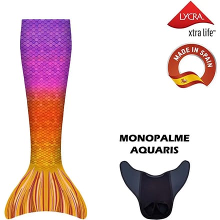 Zeemeermin kostuum met monovins Aquaris Kuaki Mermaids