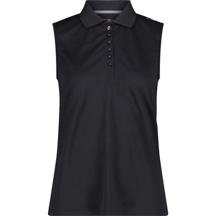 Cmp 3t59776 Mouwloze Polo Zwart S Vrouw