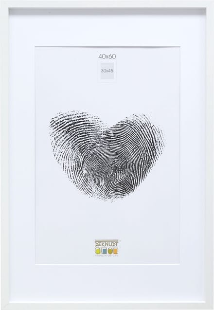 Deknudt Frames fotolijst - wit met passe-partout - 30x45 cm / 40x60 cm