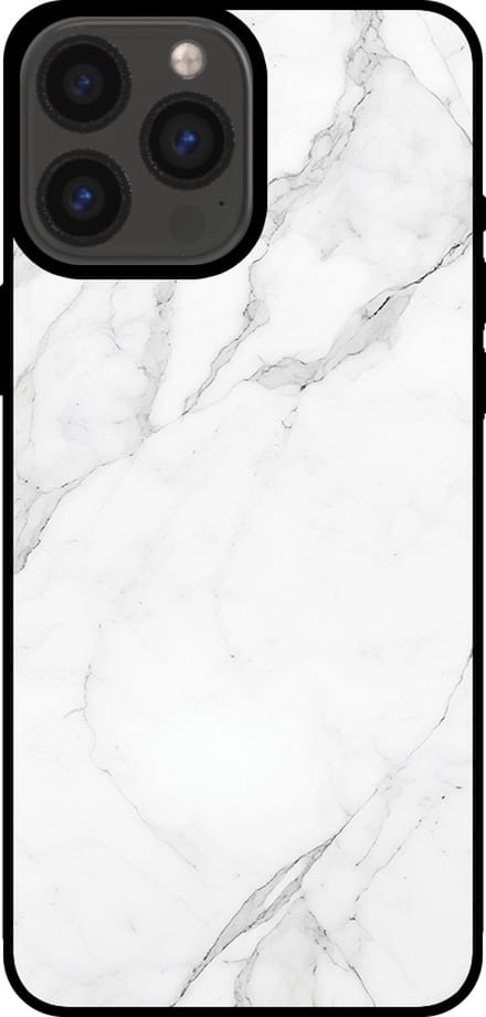 Smartphonica Telefoonhoesje voor iPhone 13 Pro Max met marmer opdruk - TPU backcover case marble design - Wit geschikt voor iPhone 13 Pro Max