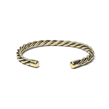 Gedraaide armband goudkleurig