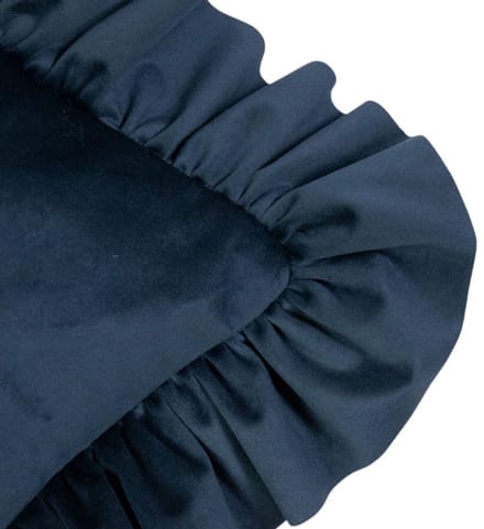 kussen fluweel rouche navy 35x45cm