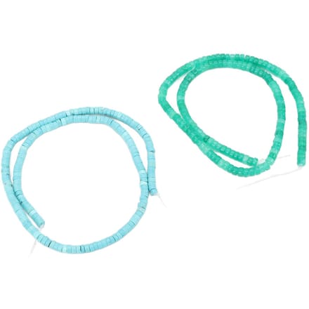 Platte Ronde Losse Stenen Kralen Groene Jade Blauwe Turkoois Stenen Spacer Kraal voor Kralen Sieraden Maken 4 X 2mm blue