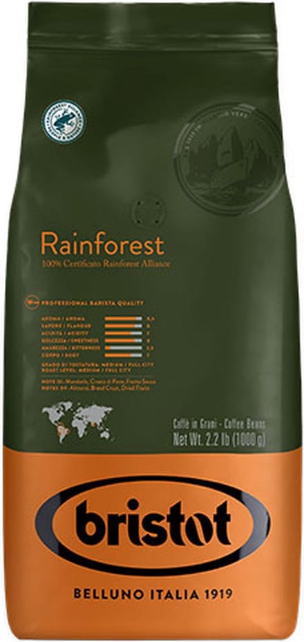 Bristot Rainforest - Koffiebonen - 1000 gram