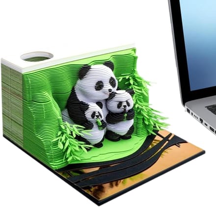 Bureau Kalender - Papieren Sculptuur - Decoratief Gebruik - Interactieve Sloopfunctie - 9x9x5 cm - Multi