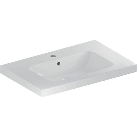 Geberit iCon Light washbasin 90 cm with shelf, center tap hole and overflow 501.840.00.1