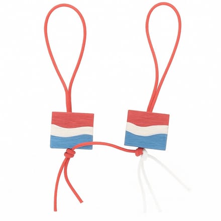 Gelukspoppetjes vlag-vaandel - 100 stuks