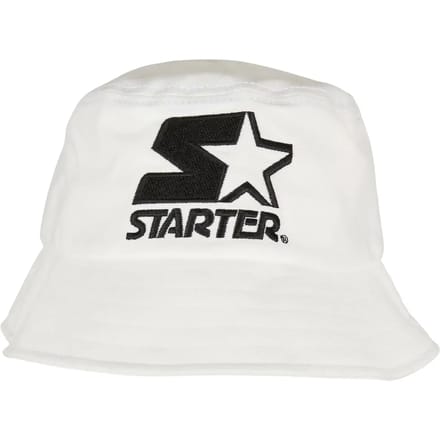 Starter Black Label - Basic Bucket hat / Vissershoed - Wit
