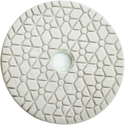 Polijstpads - Schuursponsjes - Natte Steen Polijsten - 3 Stappen Systeem - 100 mm - Wit