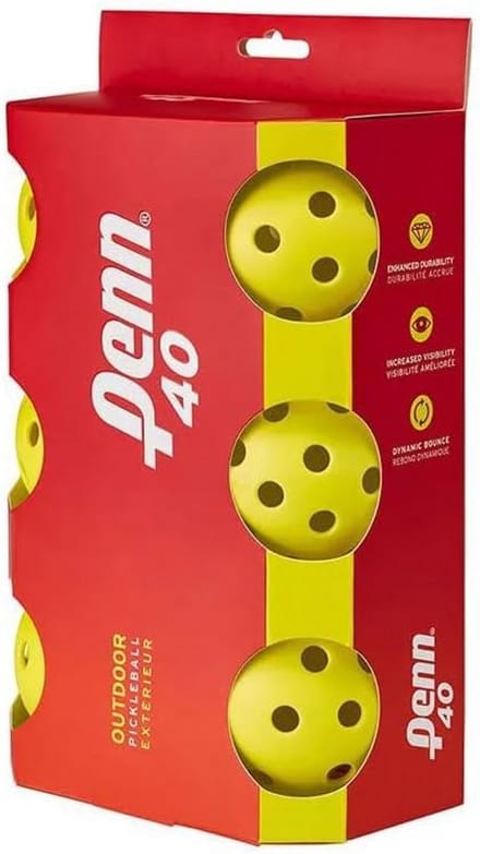 6 Stuks Pickleball Ballen voor Buiten Gebruik - Goedgekeurd