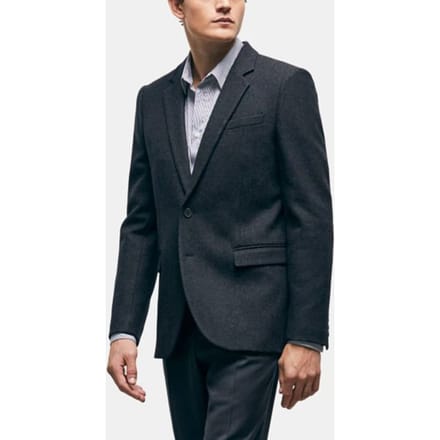 The Kooples Jacket Only Herringbone Pattern Dark Grey Taglia: 44 | Blazers Outlet | Uomo | Grigio